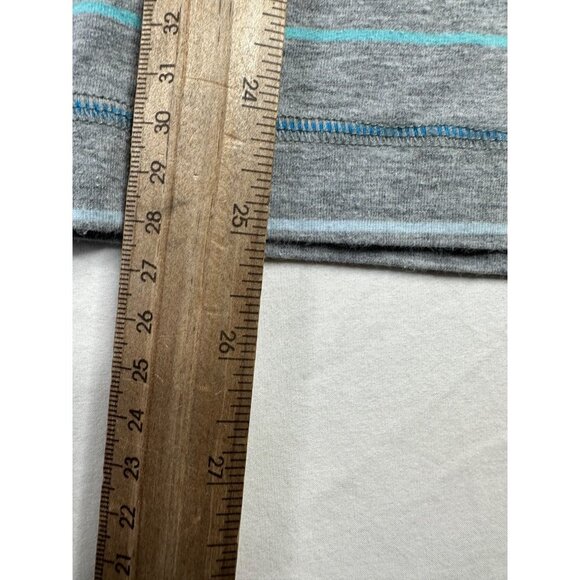 Lululemon Mens Short Sleeve Striped Vneck Shirt sz Sm See Description - Picture 6 of 6